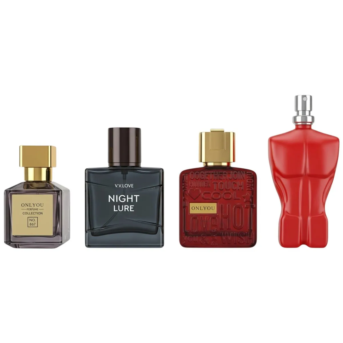 4 Pack Only You Premium Eau De Parfum Gift Set 30ml for Him EDP LongLasting