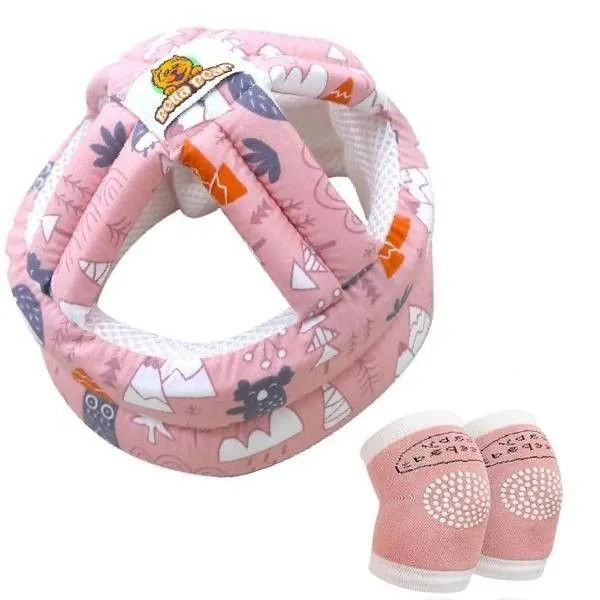Baby Toddler Protective Helmet & Knee Pads Set for Girls-BellaBar Addition