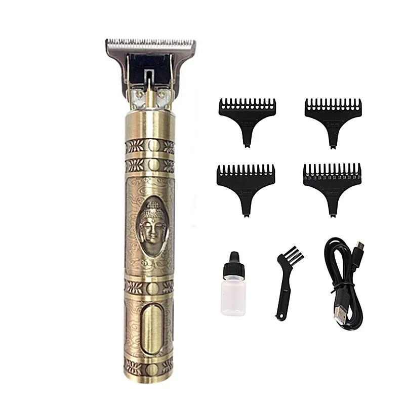 FT Professional Hair Clipper USB Charger Electric Hair Trimmer Men Razor - Buddha