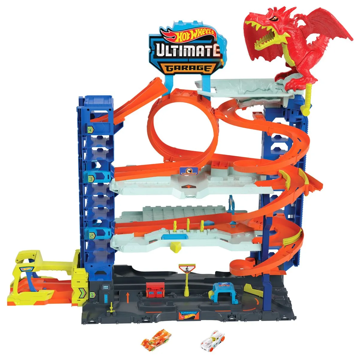Hot Wheels City Ultimate Garage Playset With 2 Die-Cast Cars