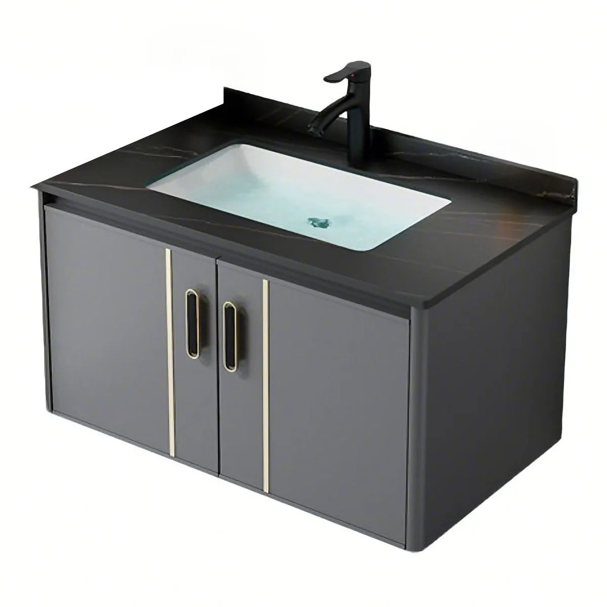 Bathroom Vanity Wall-Mounted Bathroom Storage Cabinet With Sink Combo Set