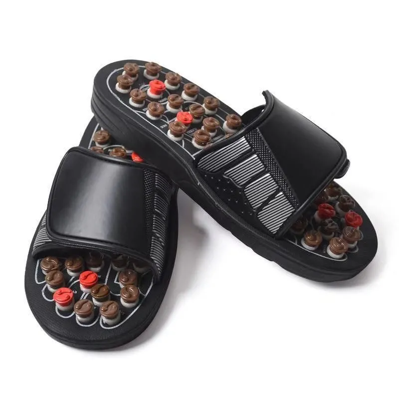 Acupressure Foot Massage Slippers - Rotating Dot Reflexology Sandals
