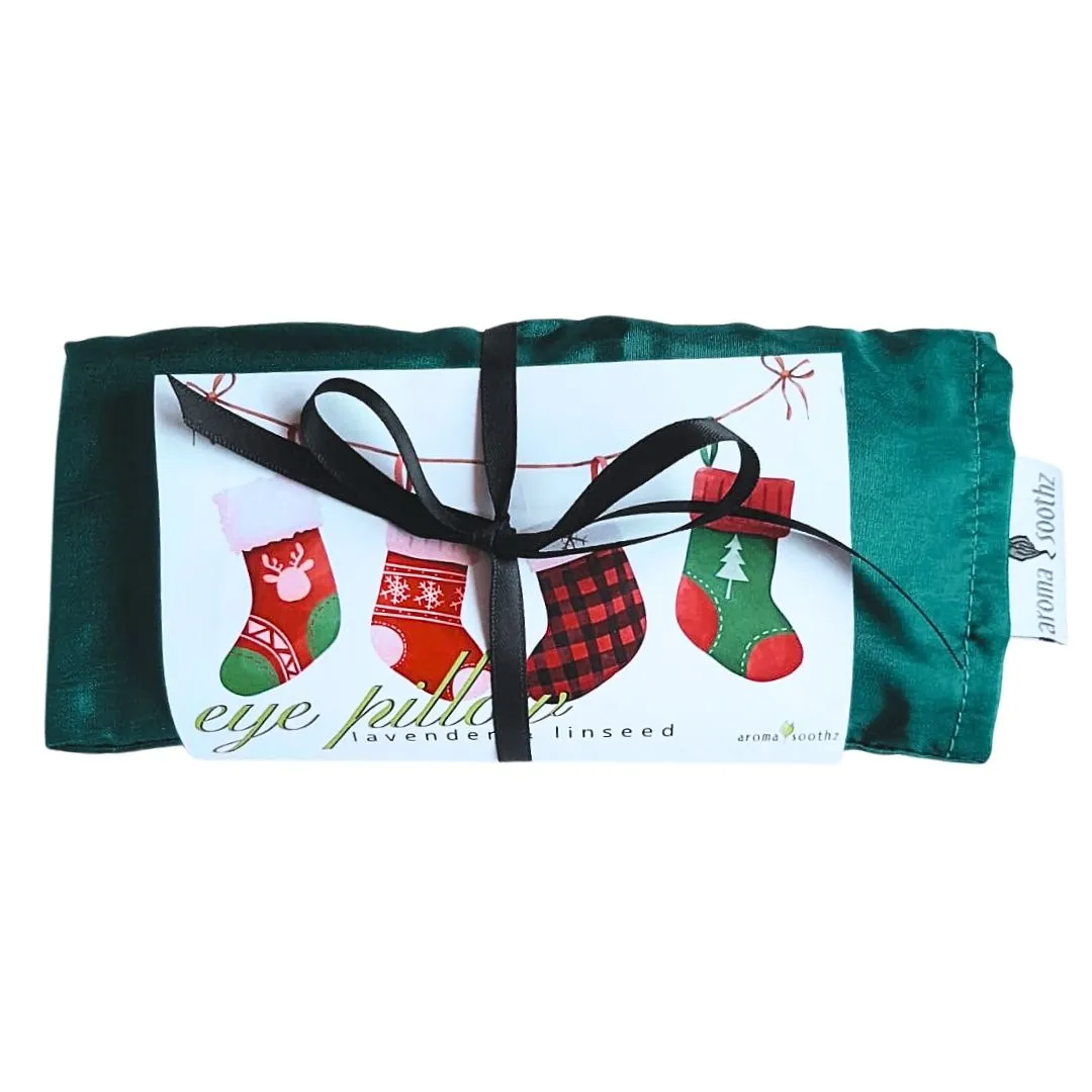 Aroma Soothz Forest Lavender Eye Pillow Green Heat or Cold Therapy