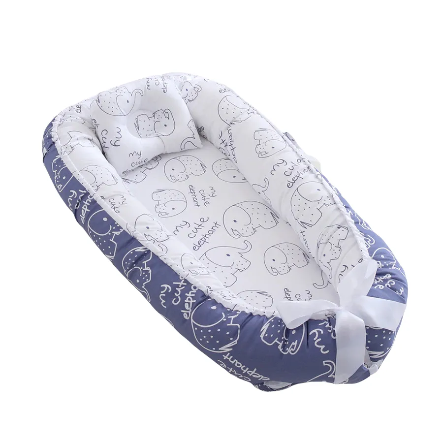 Portable Baby Nest Bed - Blue