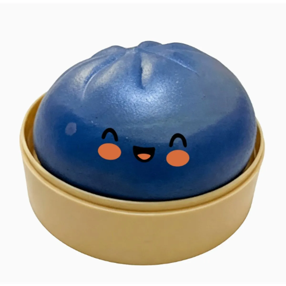 5 Pieces Dumpling Squishy, Glitter Dumpling, Dumplings Style Stress Balls - Blue