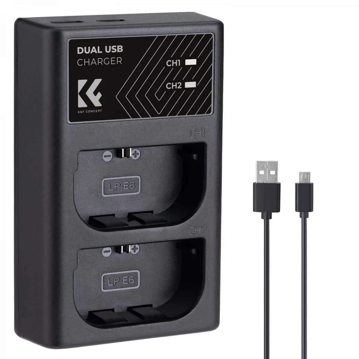 K&F Dual Charger for Canon LP-E6NH batteries | KF28.0007