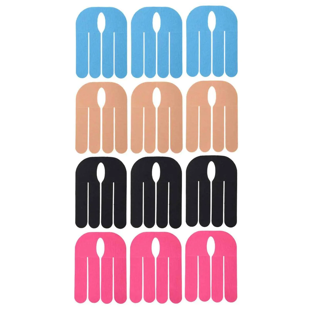 12Pcs Precut Kinesiology Tape for Wrist, Waterproof Athletic Sports Patches