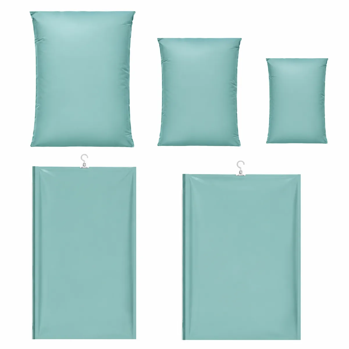 No Pump Clothing Compression Storage Bags - 5 Pack