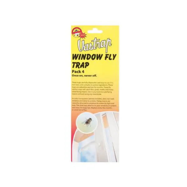 Vastrap Pest Control- Window Fly Traps- 3 Pack of 4