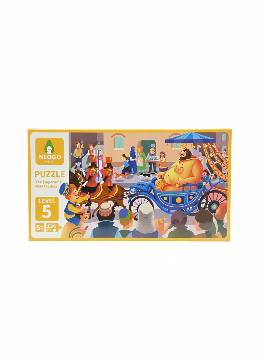Neogo The Emperor's New Clothes 120-Piece Puzzle Fun and Educational Jigsaw