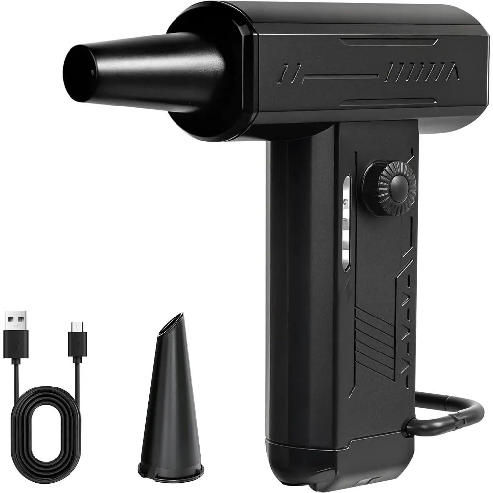 Compressed Air Duster, 4-Gear Adjustable 180,000 RPM Super Power Electric
