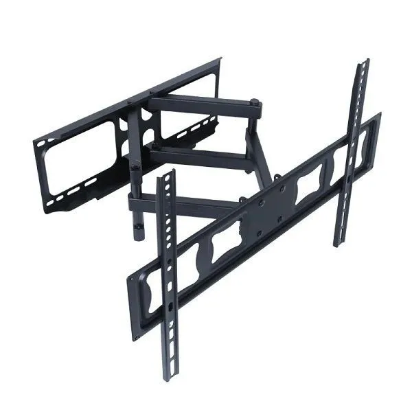 Full Motion Dual Arm TV Wall Mount Bracket for 37" - 80" Screens - Black