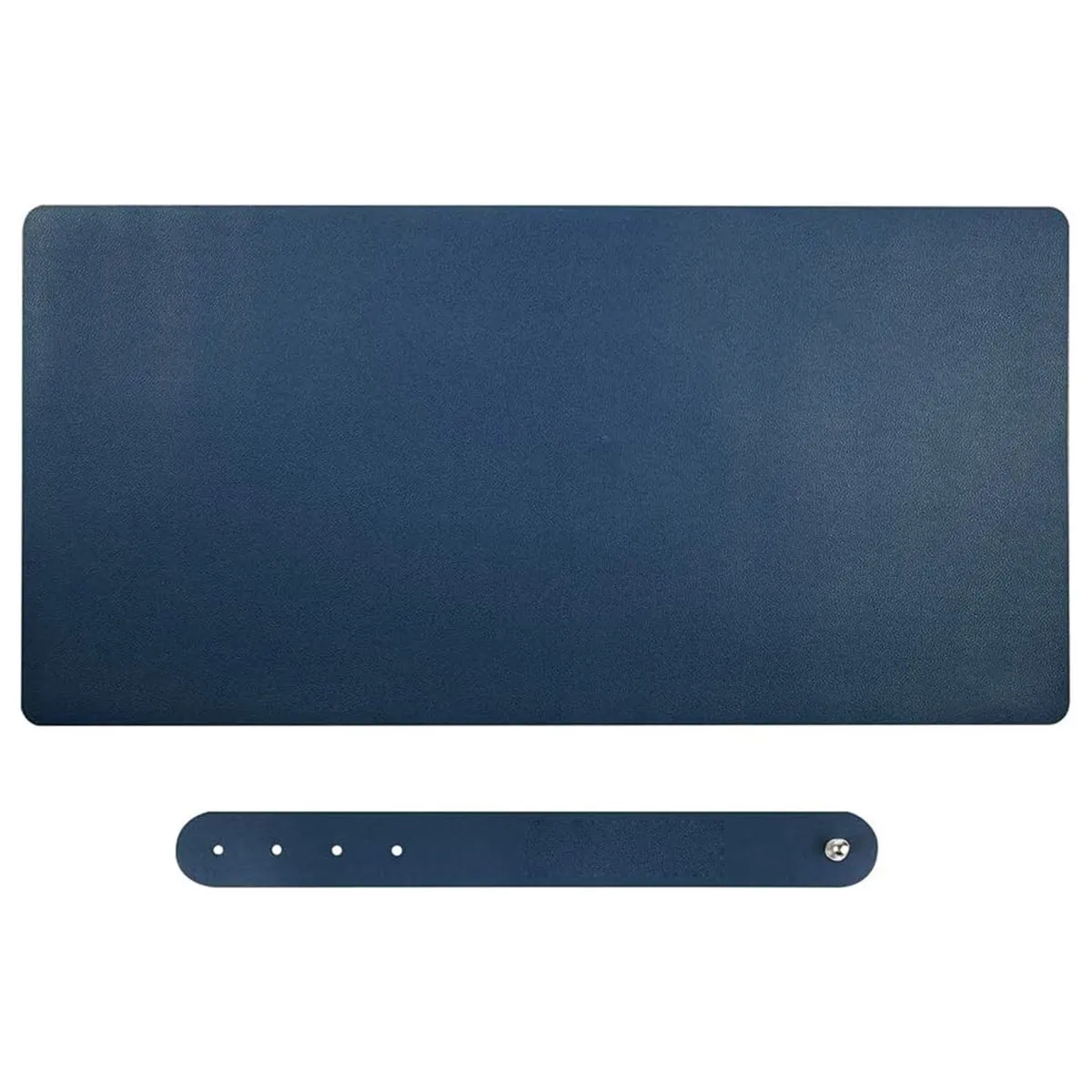 Dual Sided Desk Pad Large Mouse Pad Waterproof Wipeable Writing Mat - blue+green