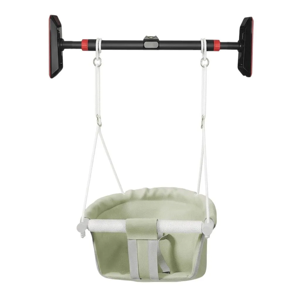 2 Piece - Doorway Baby Swing Seat Set For Infants And Toddlers - Green