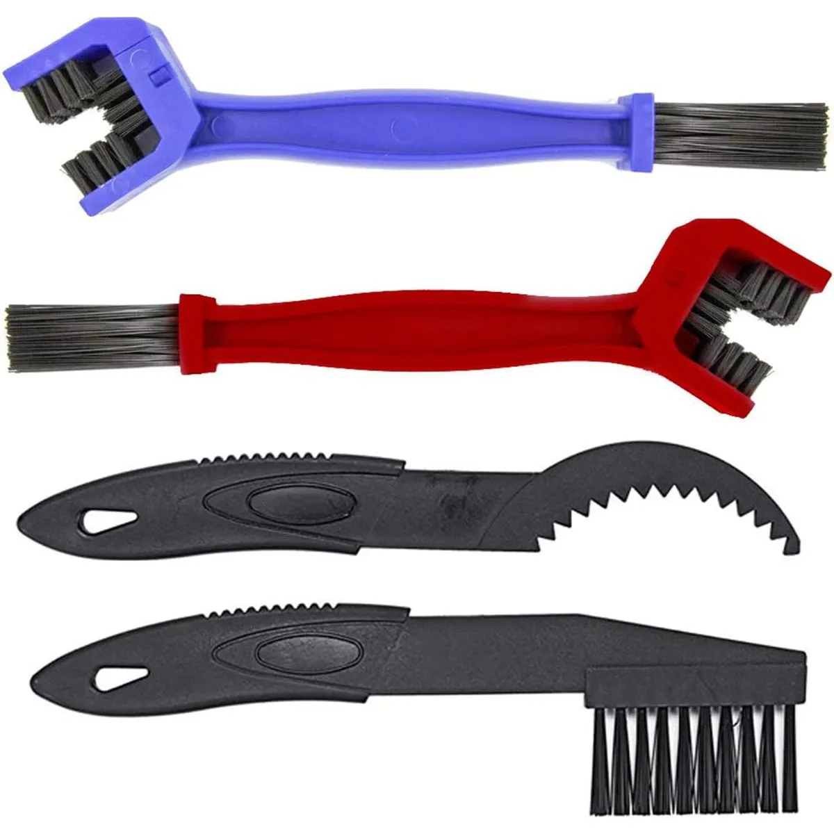 4 Pcs Motorcycle Chain Cleaning Brush kit Bike Maintenance Chain Cleaner