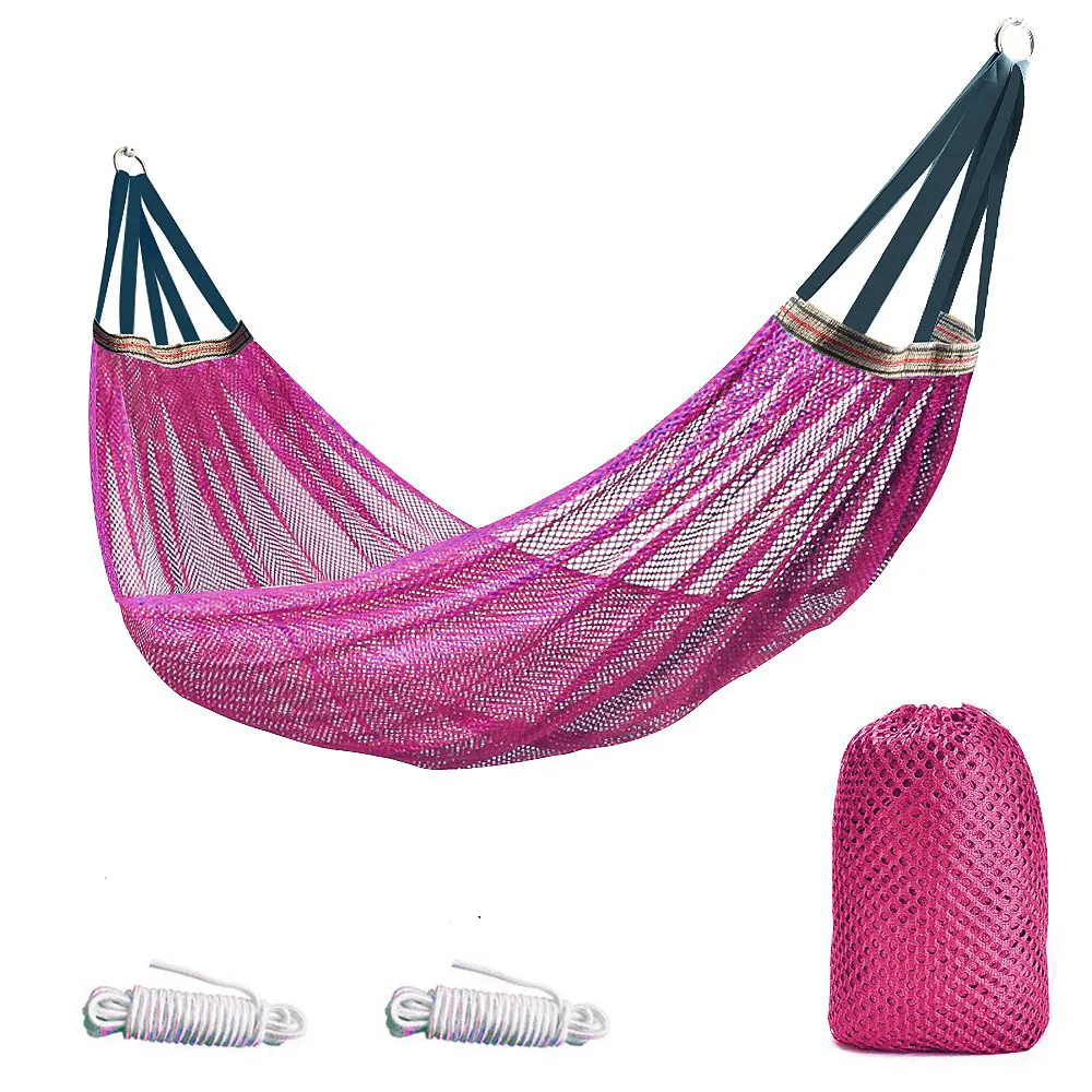 A Hammock With Outdoor Ice Mesh Netting For A Swing