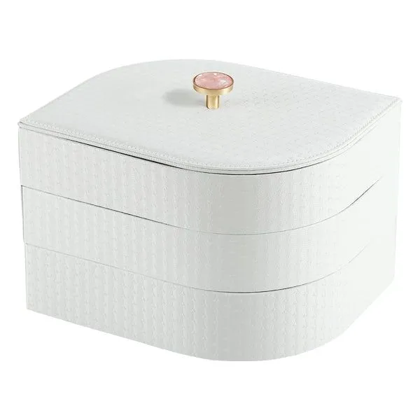Iconix Flower Form PU Leather Jewellery Display Organiser