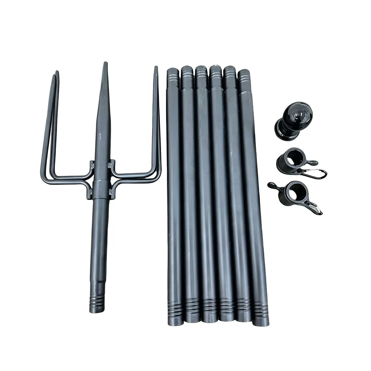 3m Splicable Flag Pole Kit Ground Base HeavyDuty Outdoor Flag Holder Stand