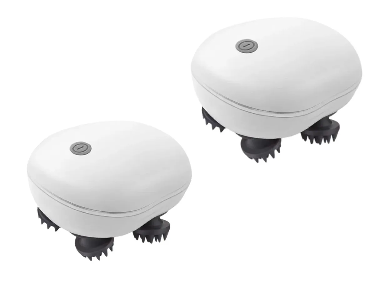 2 Piece Handheld Infrared Scalp Massager