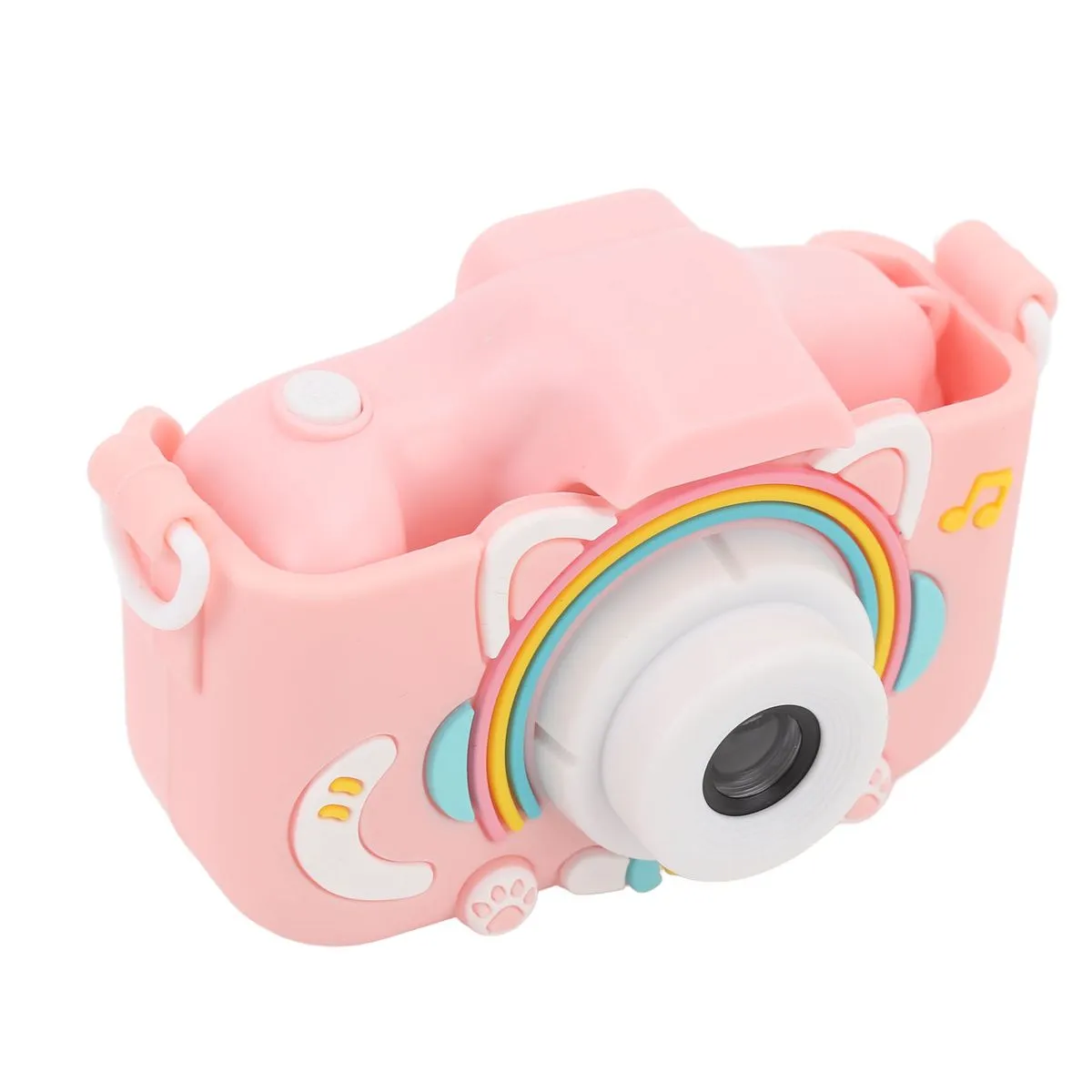 Cute Compact Camera, 48MP, Dual Lens, 2" IPS, 8X Zoom, With Games, Pink