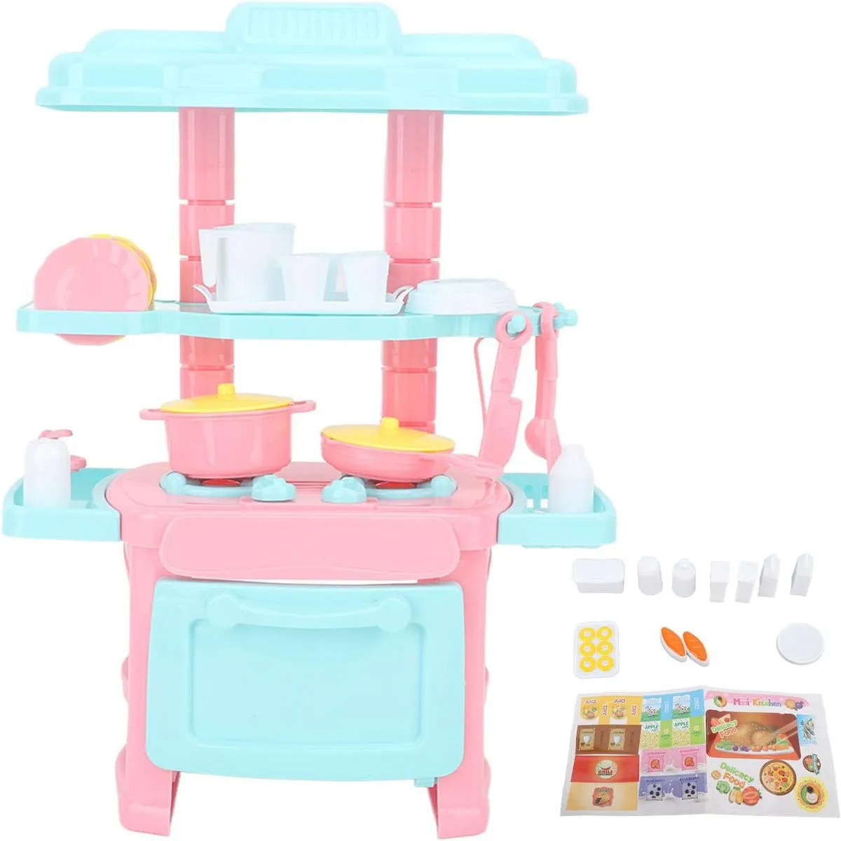 48 PCS Kitchen Toys Set Pretend Play Kitchen Toy for Kids