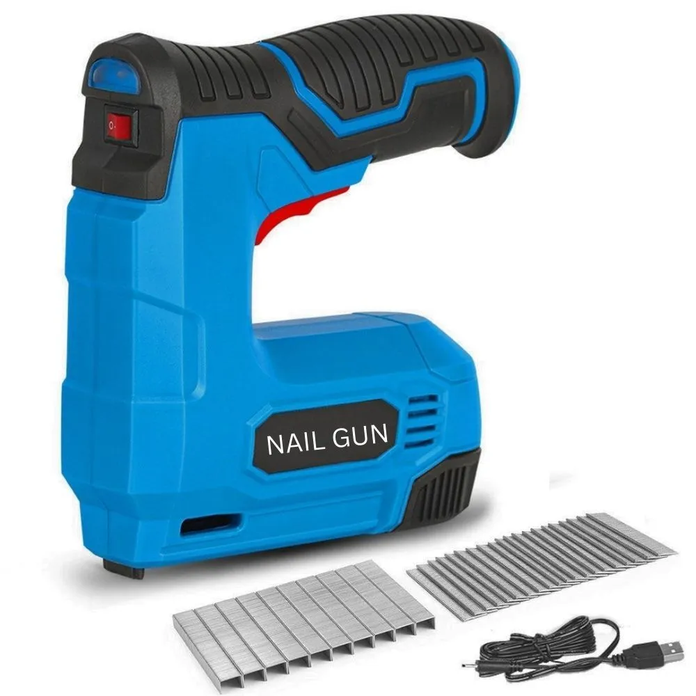 Aicom -Dual-Purpose Cordless Electric Nail Gun Loading & Nailing Power Tool