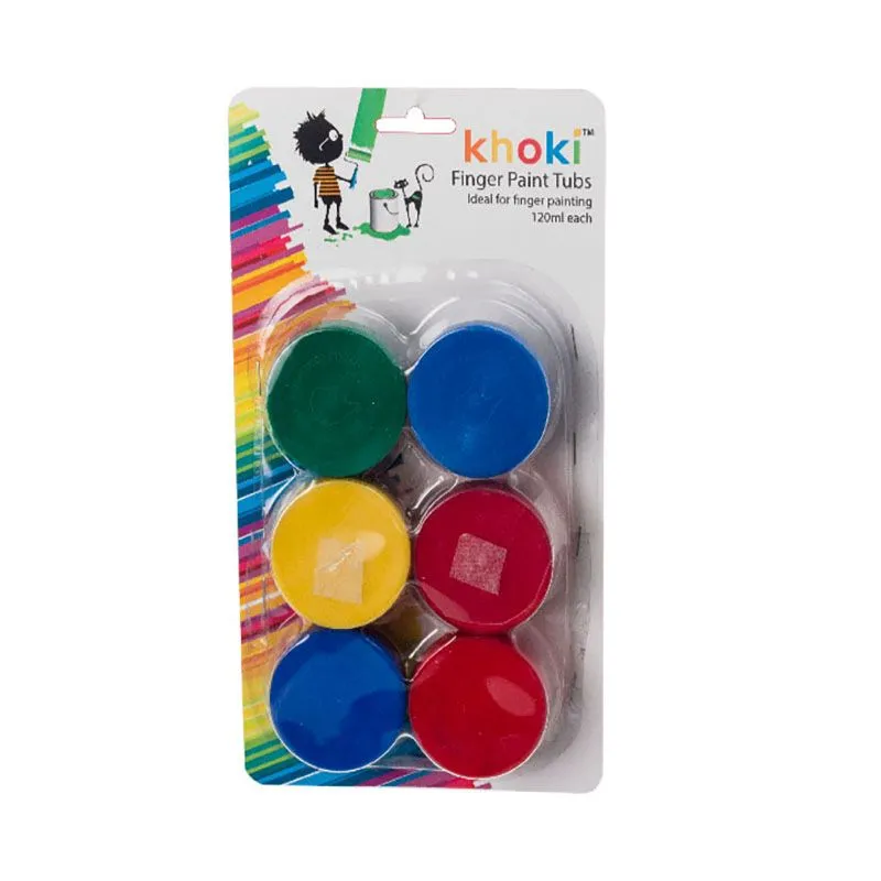 Khoki - Water Based Paint - 6 Piece - Art & Craft - 120ml - 6 Pack