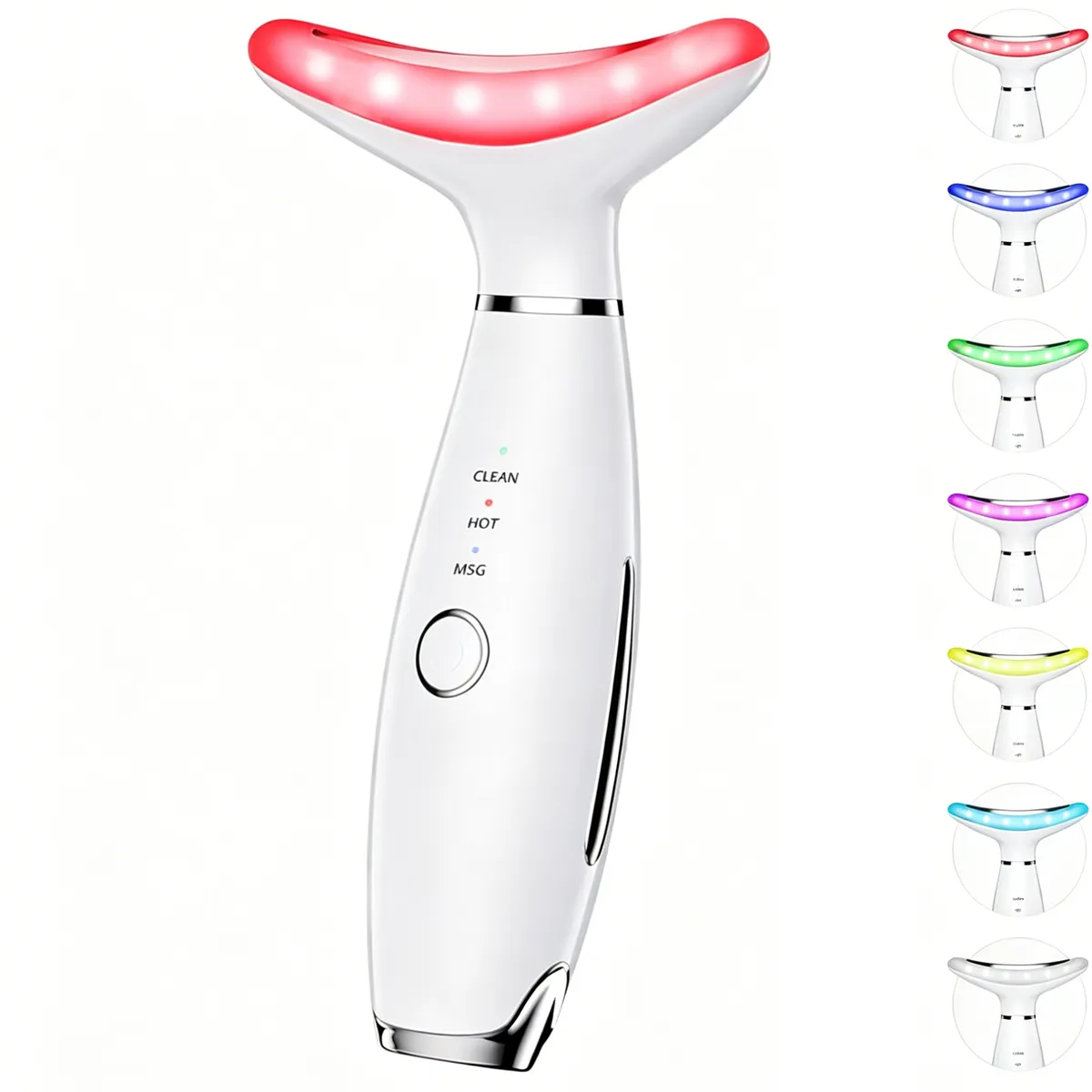 7 Color LED Face Massager - Galvanic Facial & Neck Beauty Device