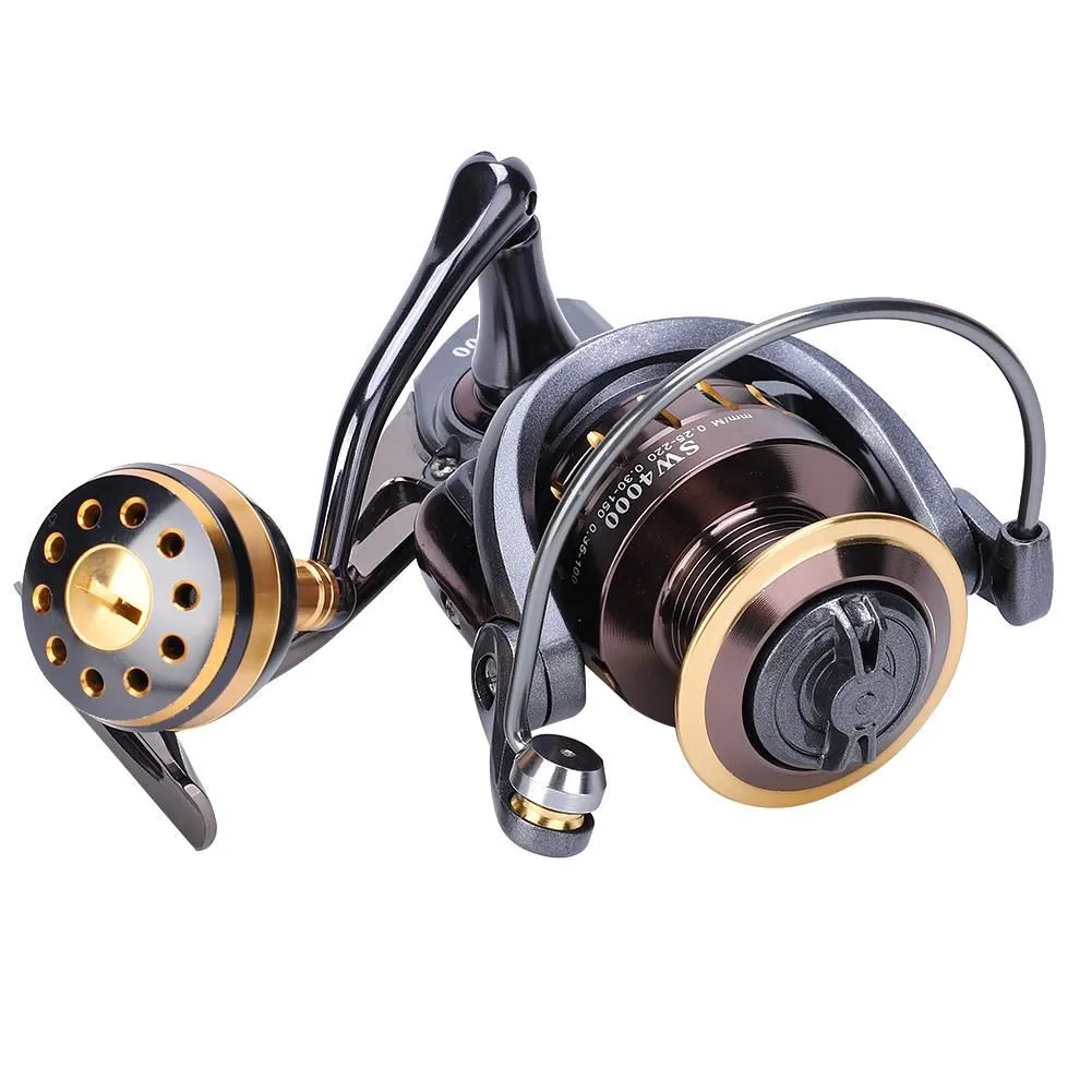 SW4000 Spinning Fishing Reel Metal Body 4+1BB Sea Fishing Wheel