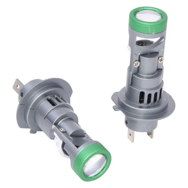 Green Tip H7 LED 6000k Replacement 12/50W Light Bulbs - Set