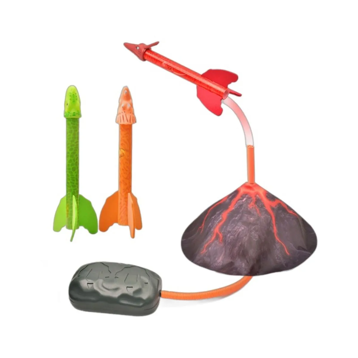 Kids Foam Rocket Launcher Outdoor Kongl Toy Set For Boys And Girls
