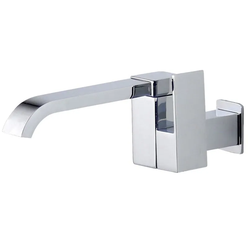 Bathroom Basin Faucet Wall Mounted Cold Water Faucet Compatible with None