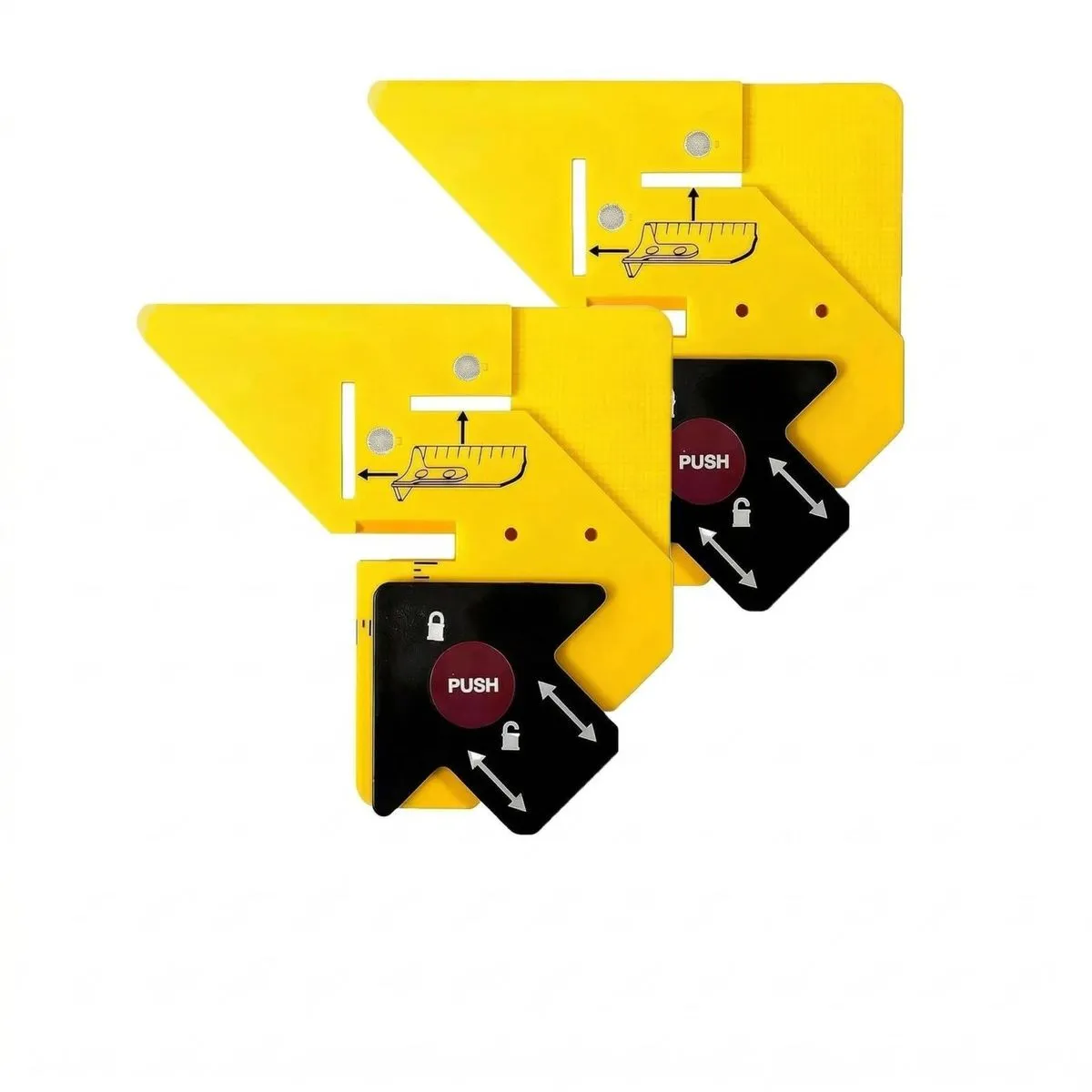 Trim 45 Carpentry Aid & 45 Miter Spacing Guide - 2-Pack Precision Tool