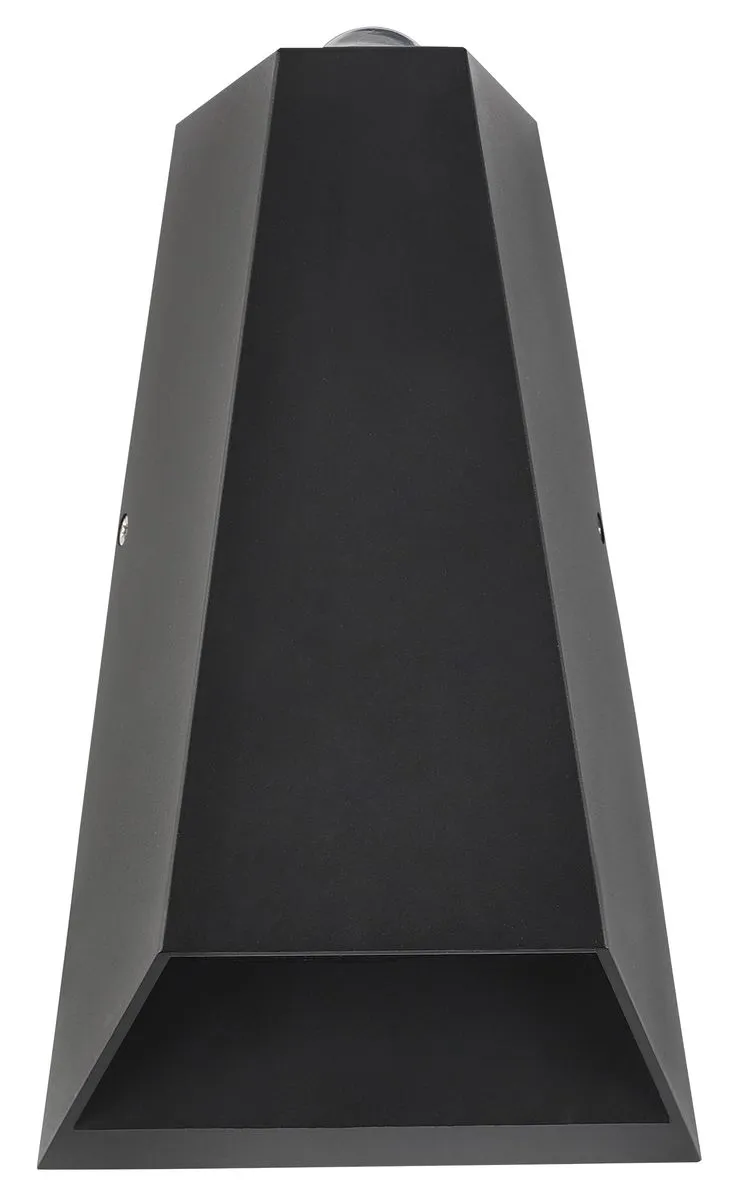 L244 Dual-Directional LED Outdoor Wall Lantern in Black or White - Black