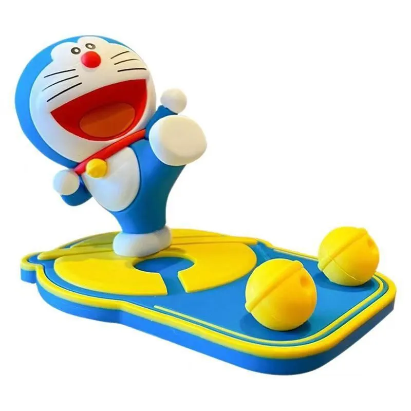 Doraemon three-dimensional kicking mobile phone holder machine cat car