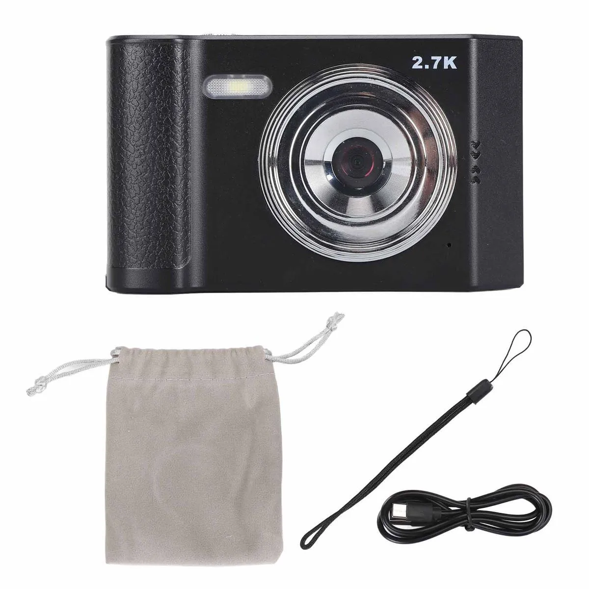 48MP 2.7K Camera - 2.8" IPS, 8X Zoom Black Daily Use