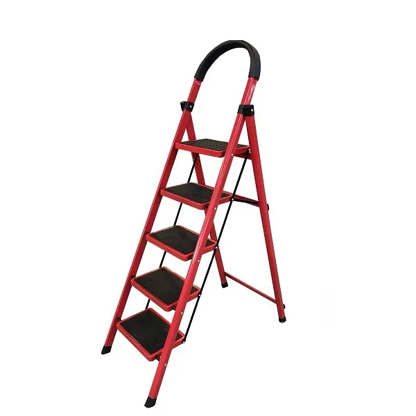 Premium 5-Step Aluminium Folding Ladder-Non-Slip & Portable for Home Use