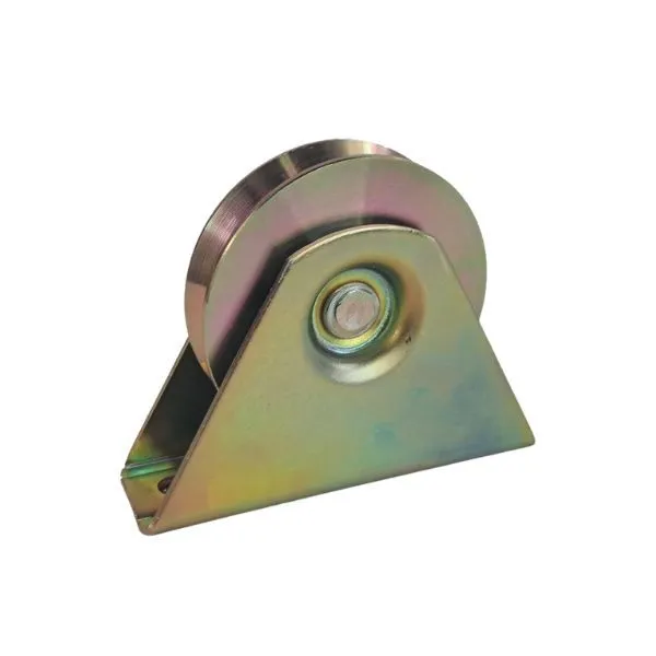 Heavy Duty Steel Caster Wheel with Brake 80mm Green