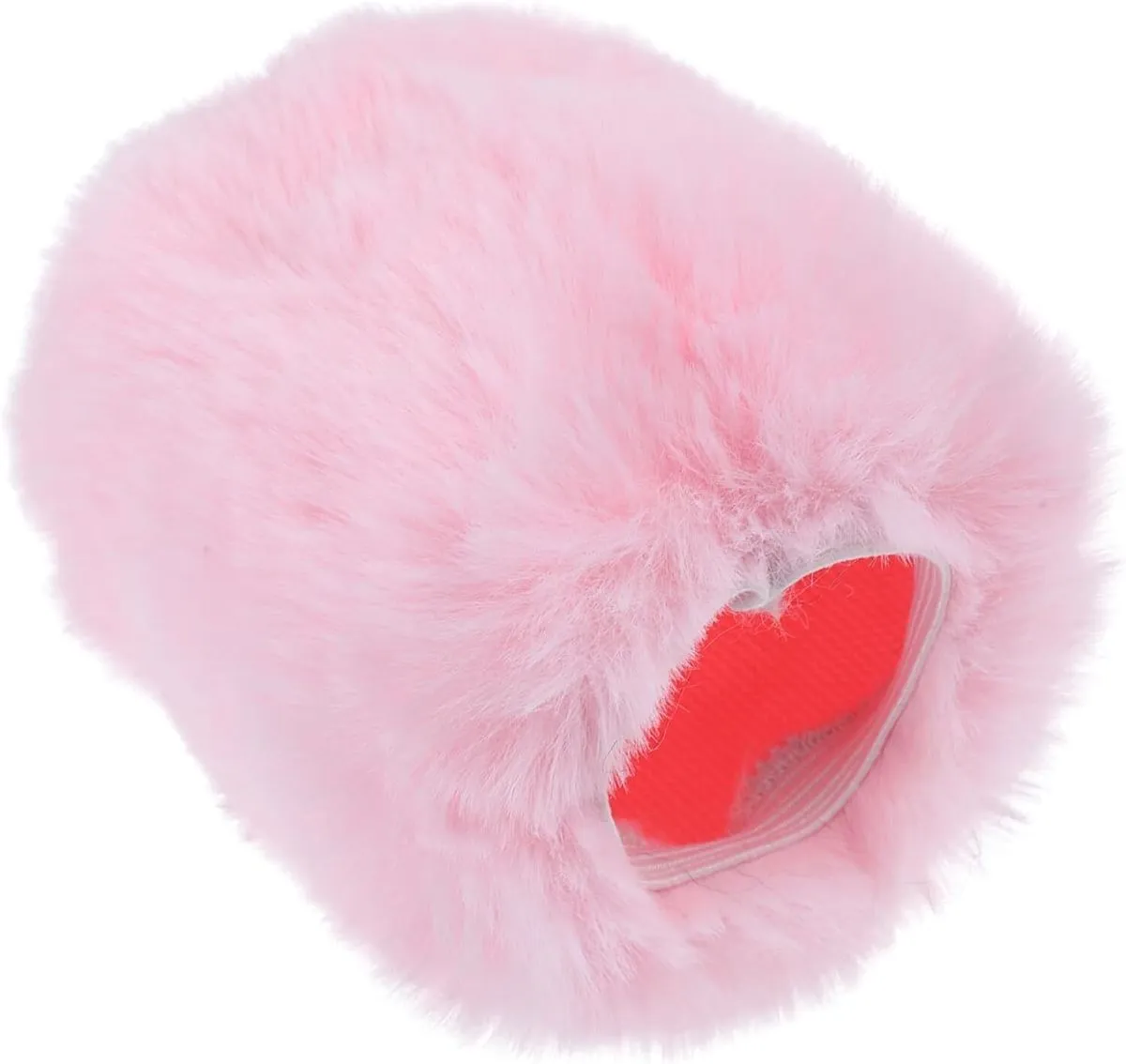 Pink Artificial Plush Mic Windscreen Noise Reduction Compatible With Mk4