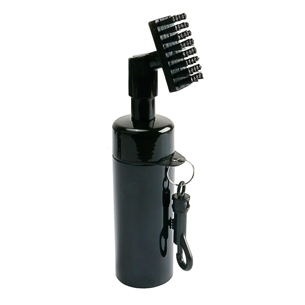 Golf Club Cleaning Brush Golf Club Groove Cleaner Spray Brush - Black