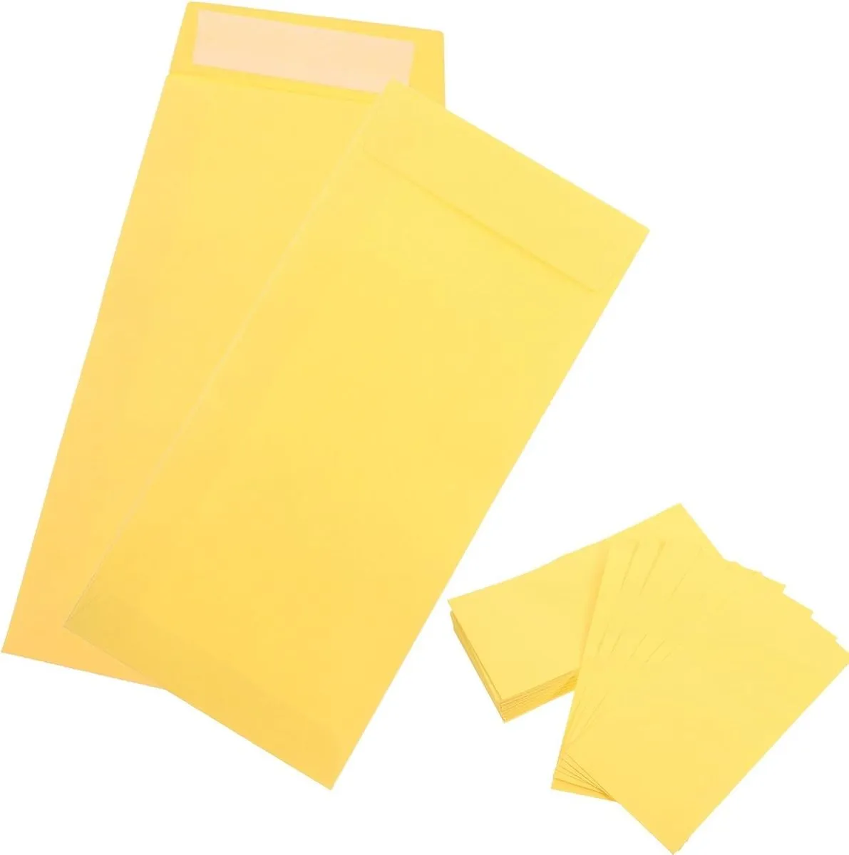 60pcs Small Kraft Paper Envelopes Yellow Coin Envelopes for Party Supplies