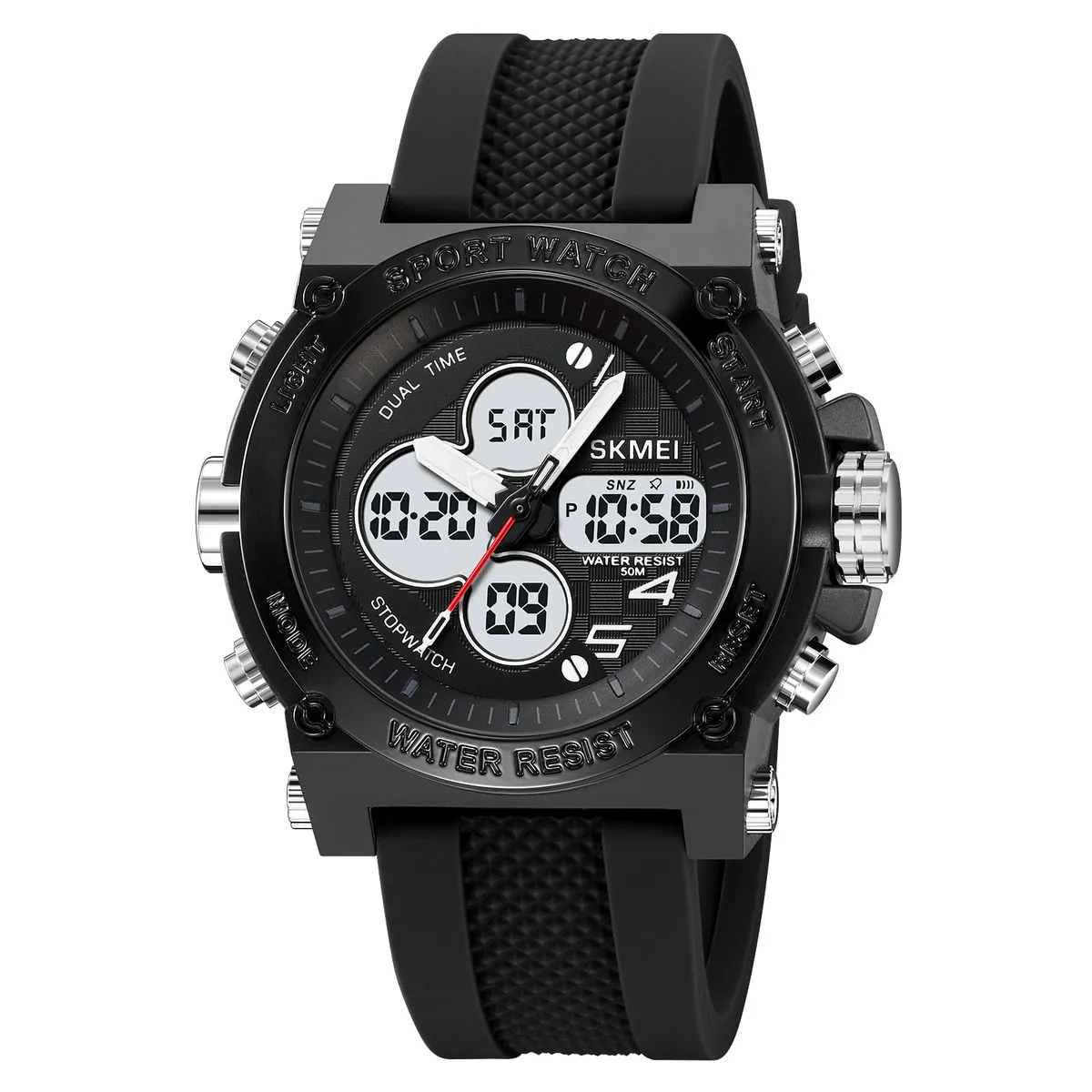 Skmei 2065 Digital & Analog Sport Watch - Black-White