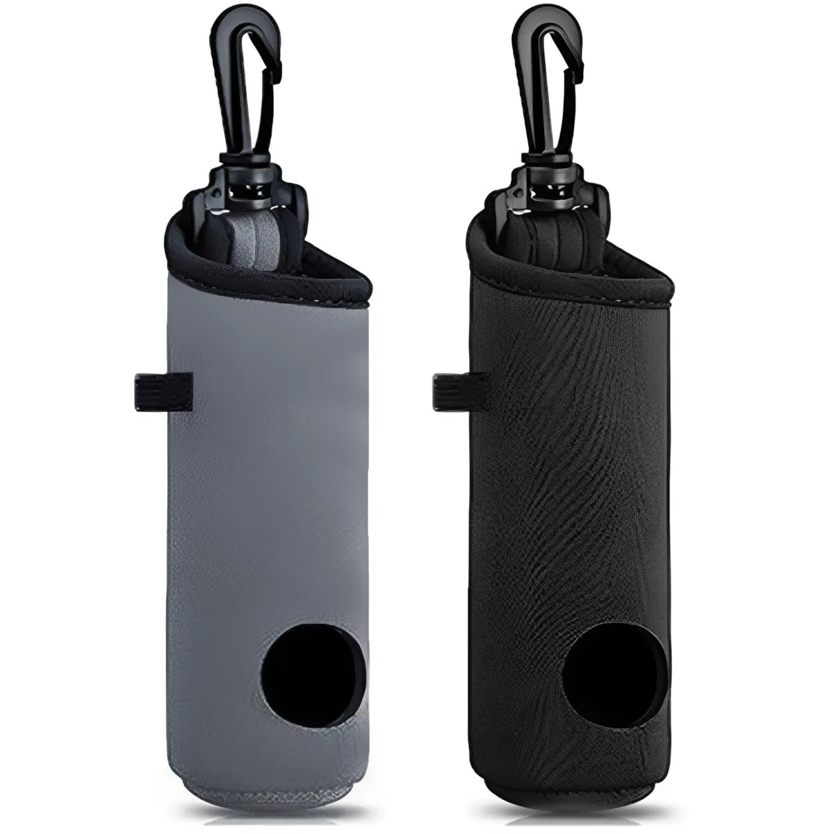 Golf Globe Bag Large Capacity Golf Globe Storage Bag 2piece Holds 3 Globes - Black + Gray