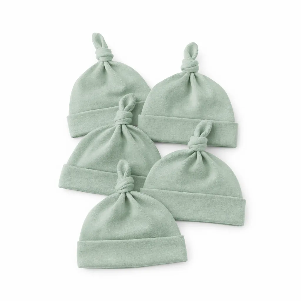 Single Knot Beanies - 5 Pack Sage