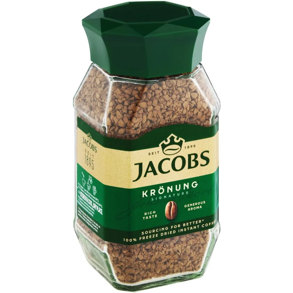 Jacobs Kronung Instant Coffee - 95g Small Jar