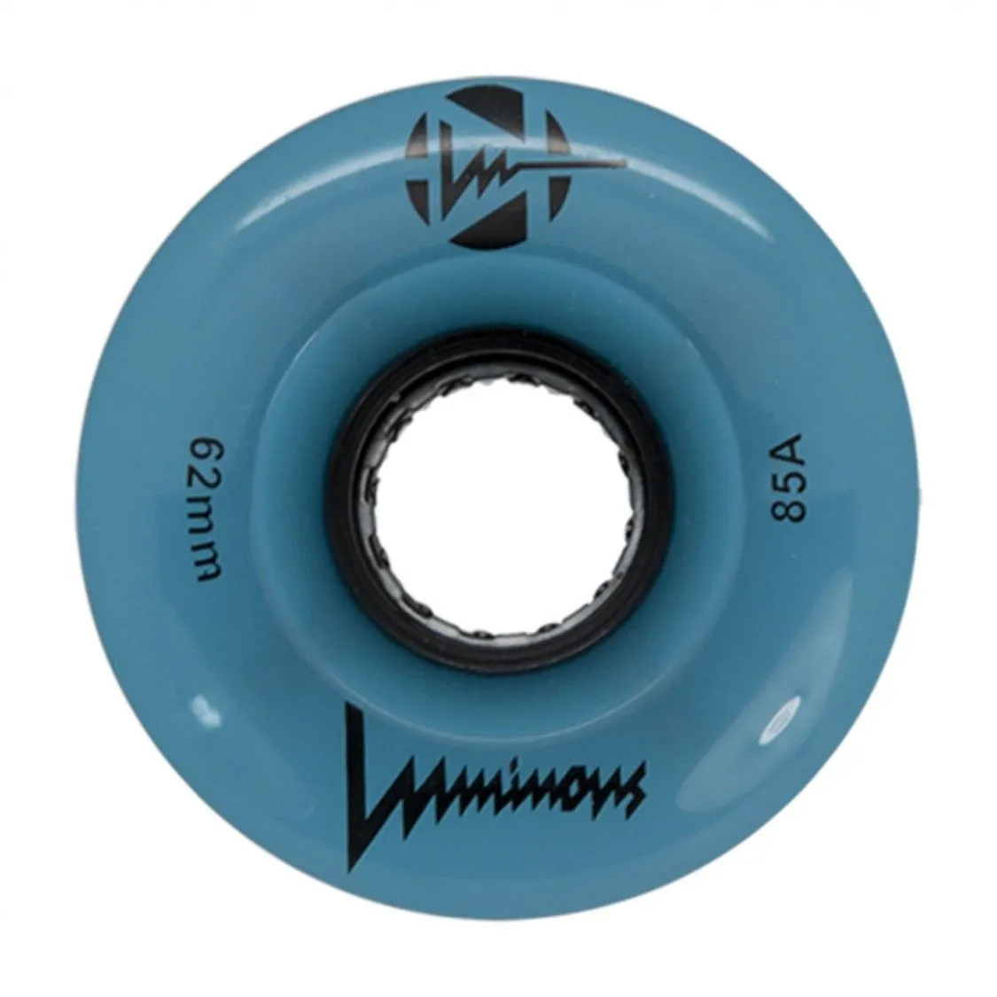 Luminous - LED Roller Skate Wheels 62mm/85a - SET OF 4 - Blue
