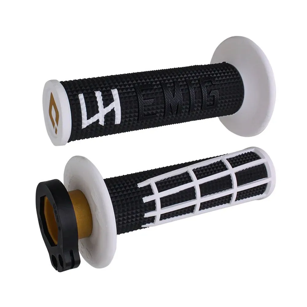 ODI Emig 2.0 V2 Lock-On Grips - Black, White