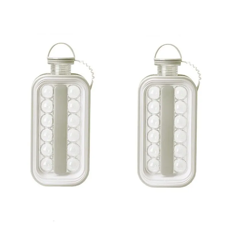 2-in-1 Kettle Ice Hockey Ice Making Mold - 2 Pack - GREY