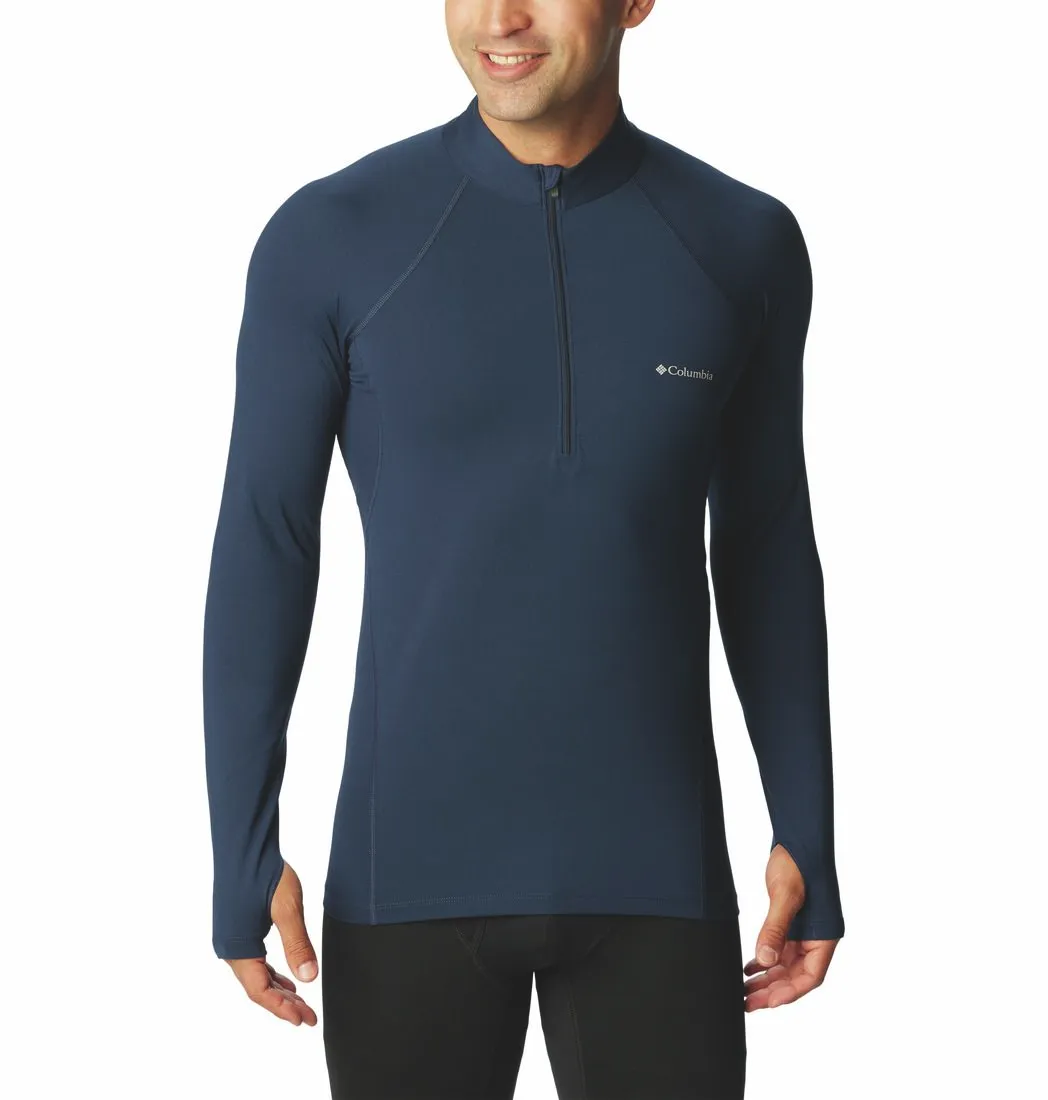 Columbia Men's Omni-Heat Midweight Baselayer Half Zip Collegiate Navy