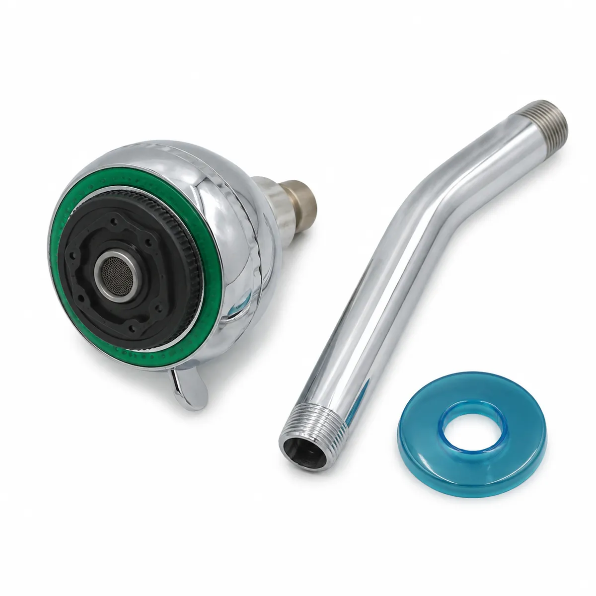 2-Mode Adjustable Shower Head Set with Arm and Wall Plate AY411-002